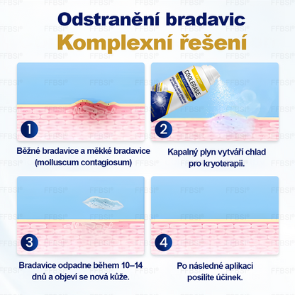 FFBSI® 💕 CoolErase Sprej pro regeneraci pokožky (Bradavice, Puchýře, Ekzém, Lupy, Kožní keratózy, Akné, Kožní výrůstky, Jizvy, Mateřská znaménka)
