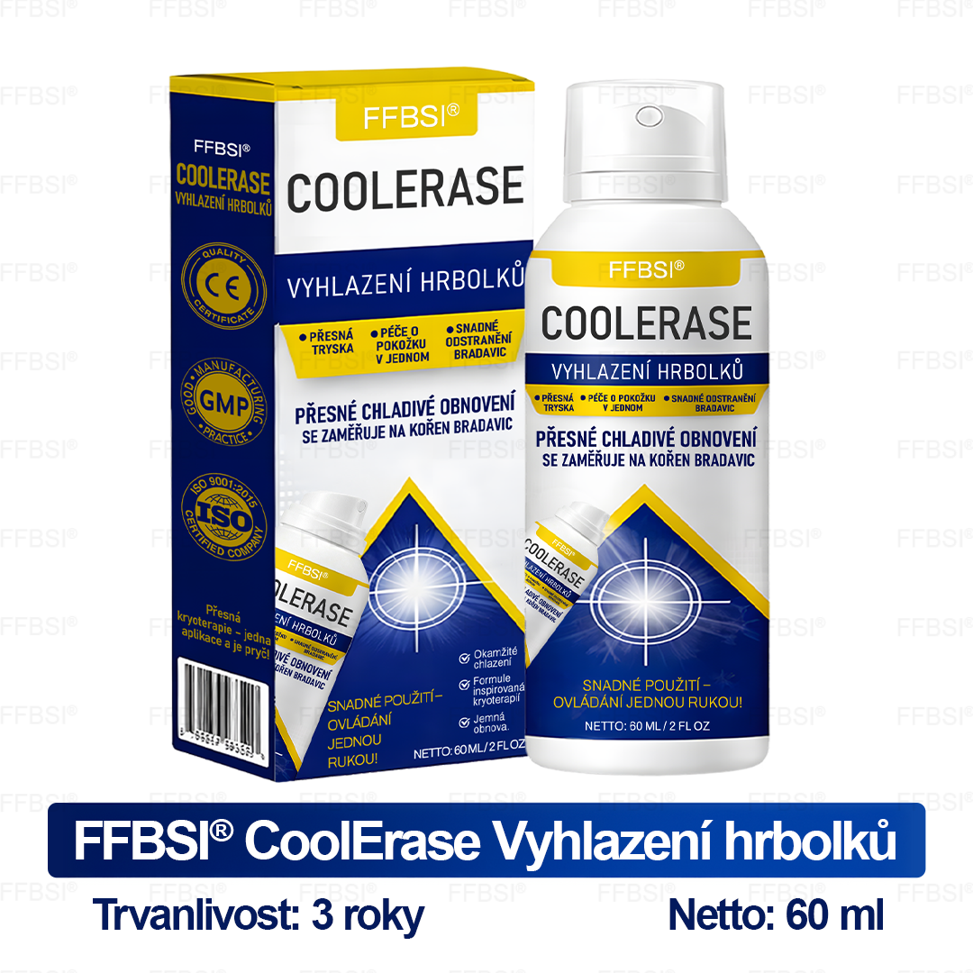 FFBSI® 💕 CoolErase Sprej pro regeneraci pokožky (Bradavice, Puchýře, Ekzém, Lupy, Kožní keratózy, Akné, Kožní výrůstky, Jizvy, Mateřská znaménka)