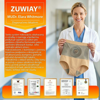 Oficiální obchod značky 👙 ZUWIAY® 2026 Moringa & Berberine 4v1 mikročásticová tvarující a spalující tuk šortky